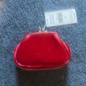 Banana Republic Hot pink velvet change purse. NWT